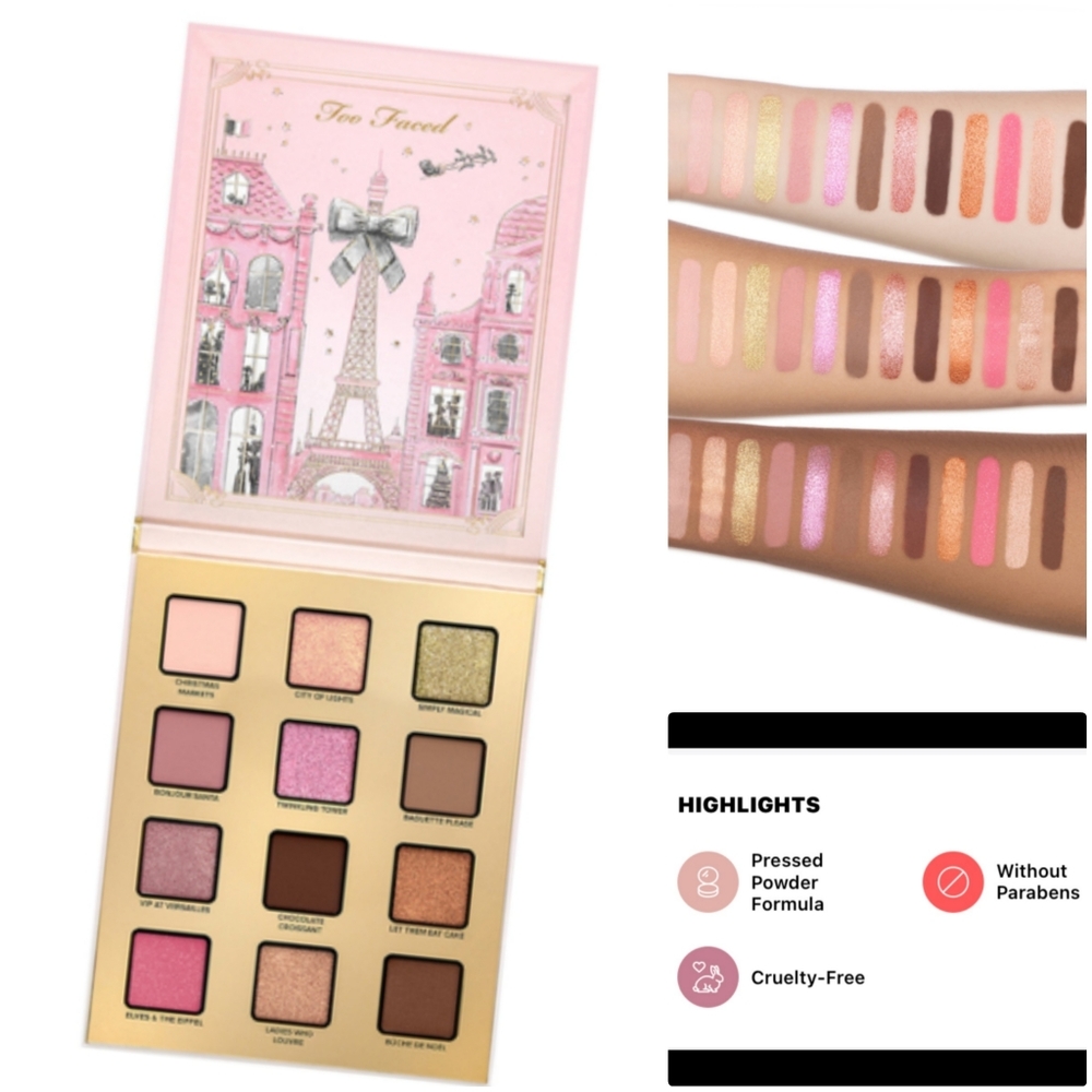 Too faced Christmas in Paris palette